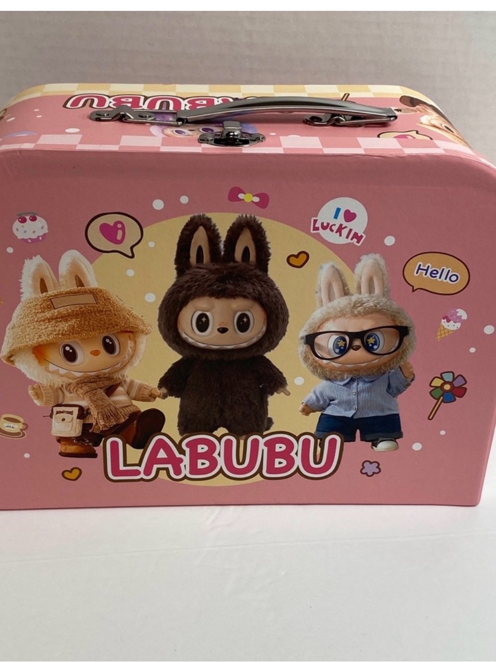 Kids Plush Character Carry Case - Pink